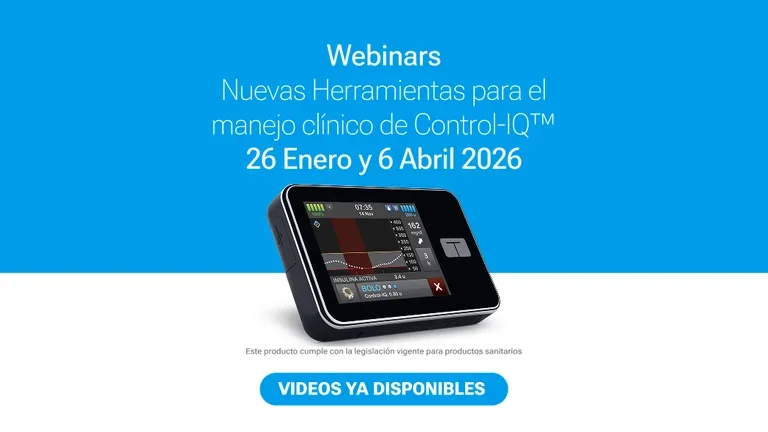 Webinars “Nuevas Herramientas para el manejo clínico de Control-IQ™”