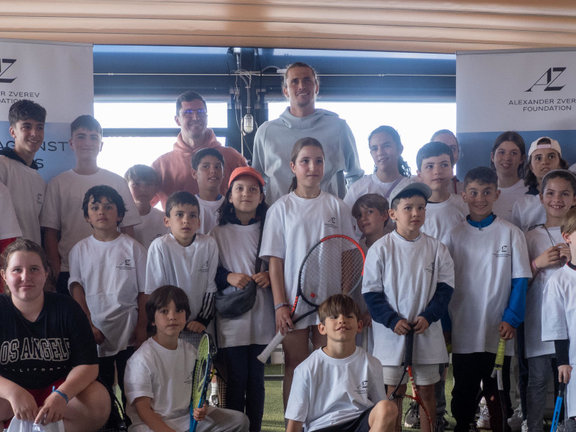 Gran éxito de la MasterClass Tenis con Alexander Zverev para niños con Diabetes Tipo 1