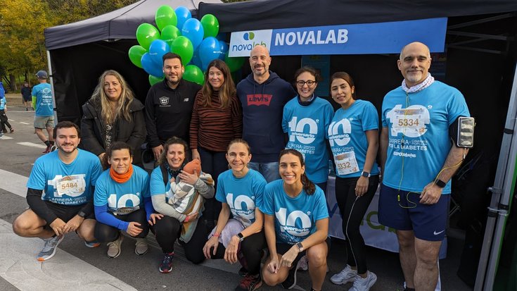 Equipo Novalab en la 10ª Carrera por la diabetes